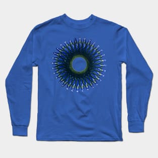 Spirograph Peacock Feather Bloom Long Sleeve T-Shirt